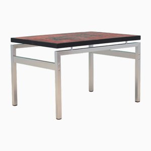 Danish Glass Coffee Table by Jean Rene, 1970s