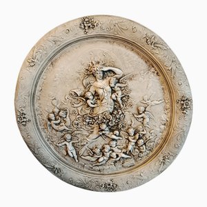 Medaillon der Venus mit Putten, 1800, Gips