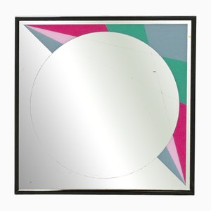 Vintage Morphos Framed Mirror by Carmi for Acerbis International, 1980s