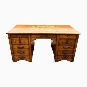 English World Map Desk