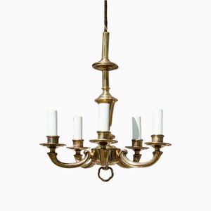 Five-Arm Chandelier, Western Europe, 1950s