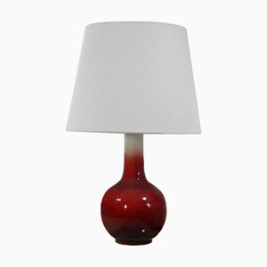 Lampada da tavolo vintage Ox Blood Glaze, anni '70