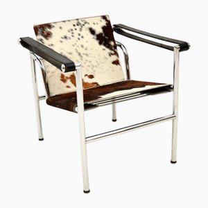 Butaca LC1 italiana vintage atribuida a Le Corbusier, Jeanneret y Perriand de Pierre Jeanneret, 1960