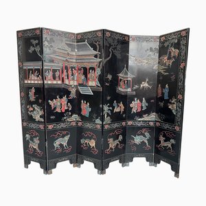 Chinesischer Wandschirm mit Coromandel-Lack