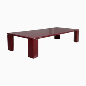 Table Basse Moderne Rouge Ming attribuée à Kazuhide Takahama pour Gavina, Italie, 1980s