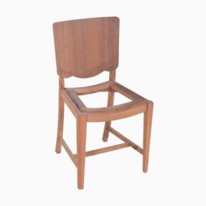 Silla de comedor con respaldo recortado de Unknown para Unknown, 1920