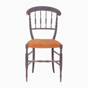 Sedia da pranzo in legno scuro, fine XIX secolo