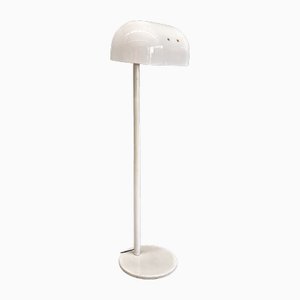 Weiße Vintage Space Age Stehlampe aus Metall & Kunststoff, 1970er
