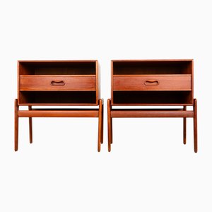 Comodini in teak di Arne Vodder per Vamo Sonderborg, Scandinavia, 1960, set di 2