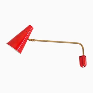 Wandlampe aus Messing, 1960er