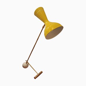 Small Yellow Thunderball Lamp from Stilnovo, 1970s