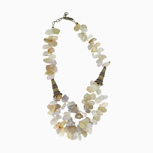 Necklace in Quartz and Aged Bronze, 1990s
