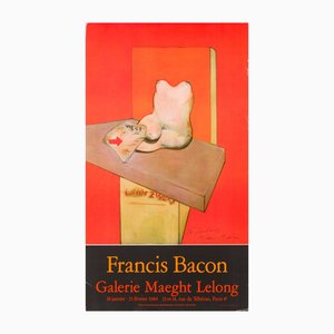 Galerie Maeght Lelong Ausstellungsplakat von Francis Bacon, Paris, 1984