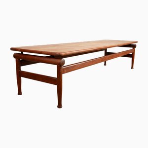 Großer dänischer Couchtisch aus Teak von Borge Mogensen für Soborg Mobelfabrik, 1960er