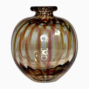 Frühe Studio Glas Vase von Tchai Munch für Ebeltoft Glas, Dänemark 1980er