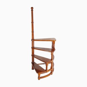 Escalier de Bibliothèque Style Victorien en Bois, 1950s