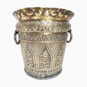 Spanischer Bronze Blumentopf, 1970er