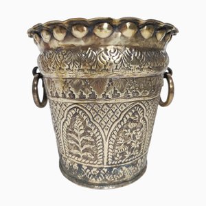 Spanischer Bronze Blumentopf, 1970er