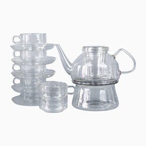 Glass Tea Service by Ilse Decho, 1960s-1980s, Set of 14