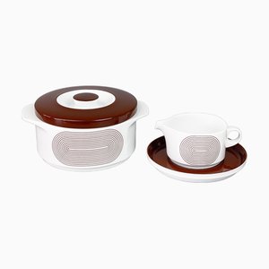 Juego Joy 1 de porcelana de Wolf Karnagel para Rosenthal, años 70. Juego de 3