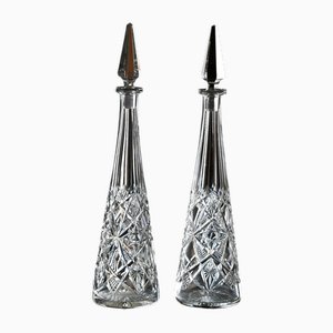 Carafes à Liqueur en Cristal Taillé Modèle Lagny de Baccarat, 1920, Set de 2