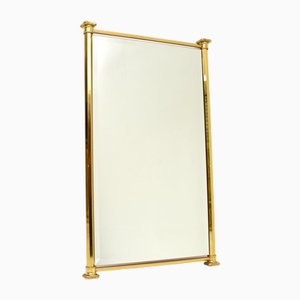 Vintage French Brass Mirror, 1970s