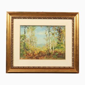 Luigi Comolli, Paesaggio, Dipinto ad olio, Incorniciato
