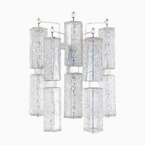 Applique Murale en Verre de Murano avec Structure en Métal de Paolo Venini, Italie, 1960