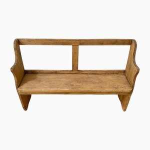 Late 19th Century Pine Pew Bench