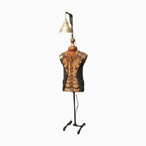 Lampadaire Sculpture Dressed Navy Mannequin en Fibre de Verre en Robe 19ème Siècle, 1960