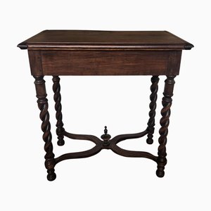 Antique Italian Walnut Console Desk, 1890s