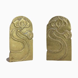 Serre-Livres Art Nouveau, Set de 2