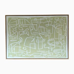 Encode (Very Large), Oil Painting, Framed