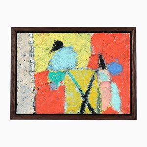 Lloyd Durling, Twilight Flowers, Oil Painting, Framed