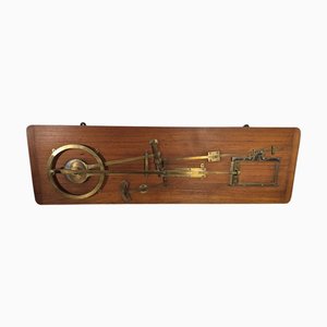 Educational Mechanical Model in Bronze and Wood, 1870