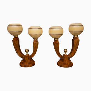 Mid-Century Tischlampen, 1950er, 2er Set