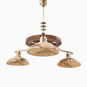Mid-Century Art Deco Style Chandelier, Poland, 1950s