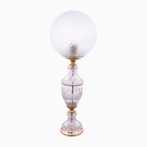 Mid-Century Art Deco Style Glass Table Lamp, Poland, 1950s