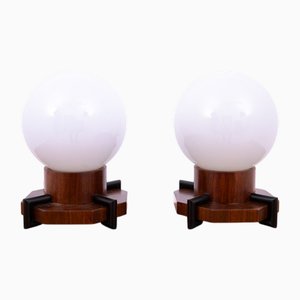 Art Deco Style Table Lamps, Poland, 1950, Set of 2