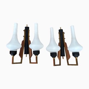 Lampade da parete Mid-Century, set di 2