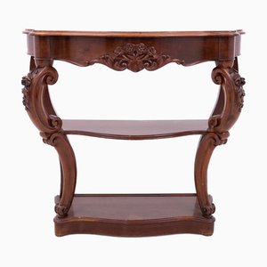 Console Table in Mahogany with Marble Top, 1880
