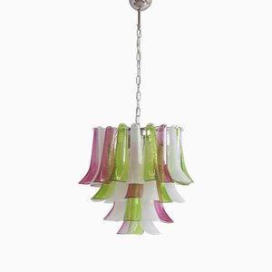 Lustre à 4 Niveaux en Verre de Murano, Italie