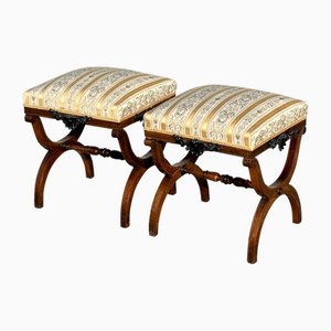 Regency Mahogany Stools, 1820, Set of 2