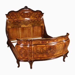 Cama doble lombarda vintage, 1950
