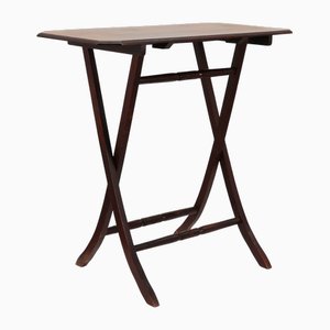 French Art Deco Folding Side Table in Wood, 1920s
