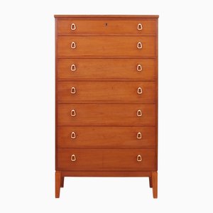 Vintage Danish Mahogany Chest of Drawers, 1970s