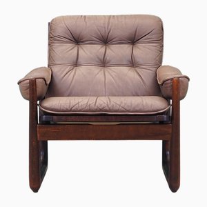 Dänischer Vintage Ledersessel von Genega Møbler, 1960er