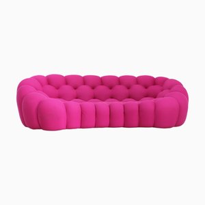 Curved Pink Bubble Sofa from Roche Bobois, 2010s