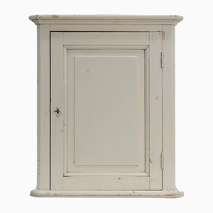 Art Deco Style White Wooden Medicine Wall Cabinet, 1920s