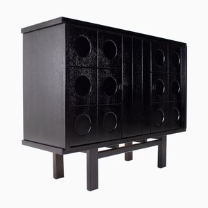 Mobile bar brutalista nero, anni '70